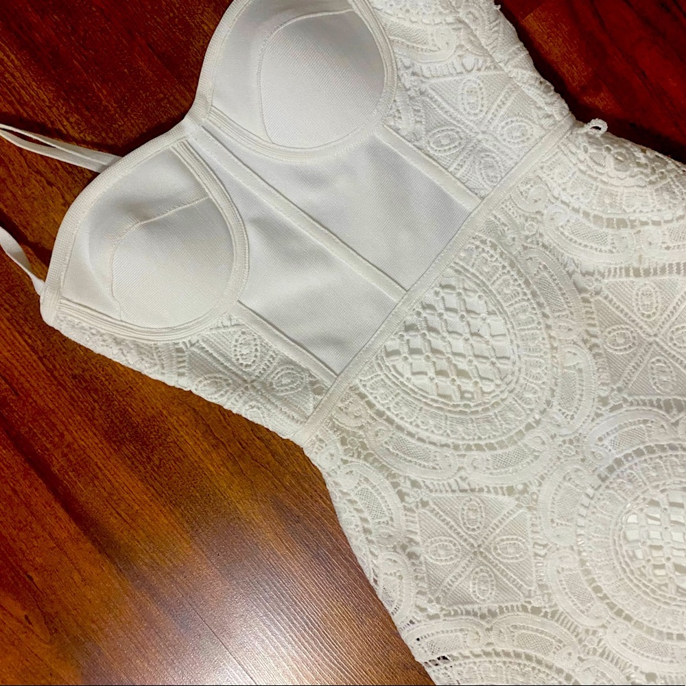 White cocktail dress